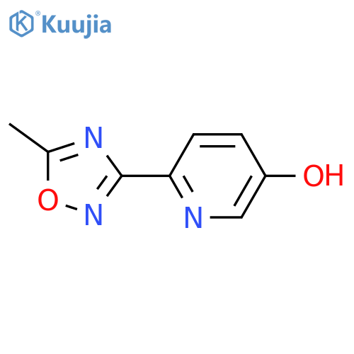 3-Pyridinol, 6-(5-methyl-1,2,4-oxadiazol-3-yl)- structure