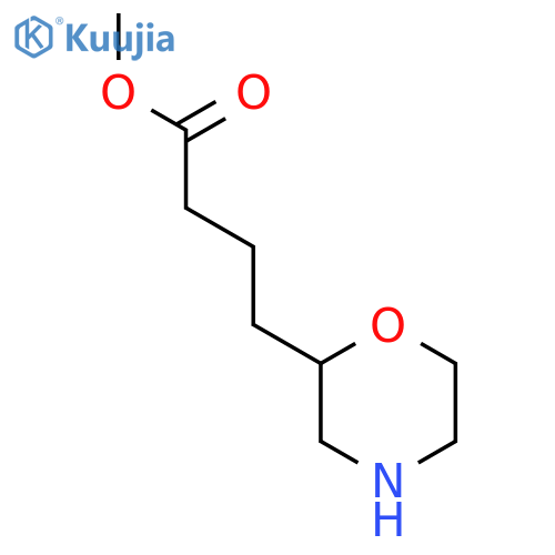 Methyl 4-(morpholin-2-yl)butanoate structure