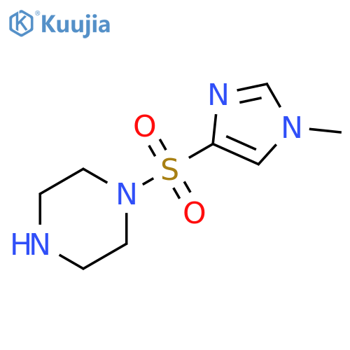 1-[(1-methyl-1H-imidazol-4-yl)sulfonyl]piperazine hydrochloride structure