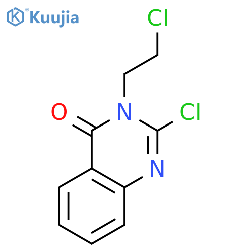 4(3H)-QUINAZOLINONE, 2-CHLORO-3-(2-CHLOROETHYL)- structure