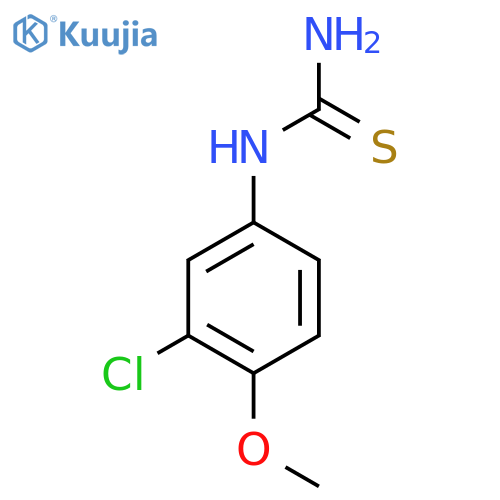 (3-Chloro-4-methoxyphenyl)thiourea structure
