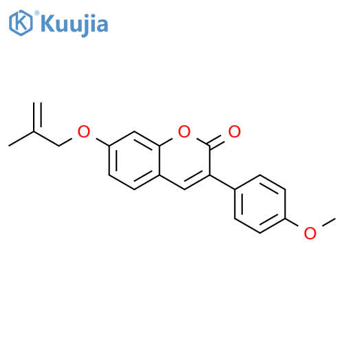 3-(4-methoxyphenyl)-7-(2-methylprop-2-en-1-yl)oxy-2H-chromen-2-one structure