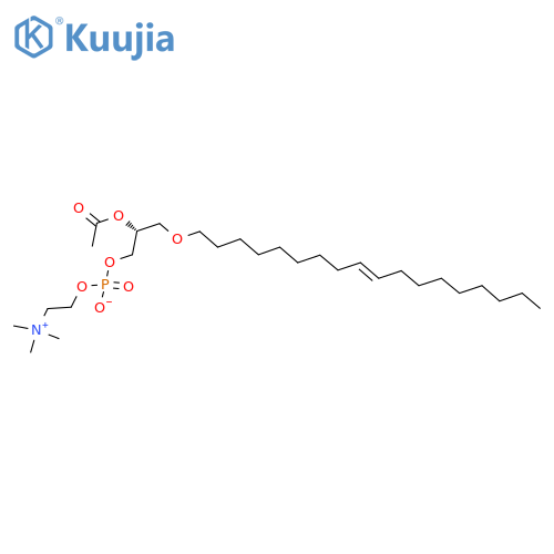1-O-(cis-9-Octadecenyl)-2-O-acetyl-sn-glycero-3-phosphocholine structure