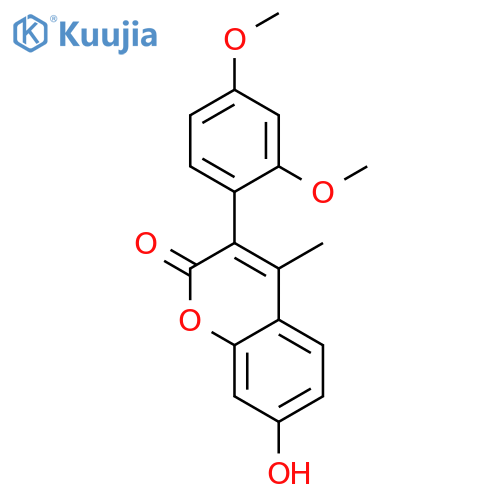 3-(2,4-dimethoxyphenyl)-7-hydroxy-4-methyl-2H-chromen-2-one structure