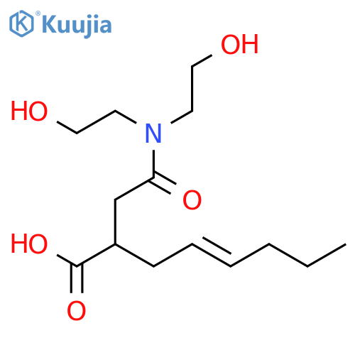 4-Octenoic acid, 2-[2-[bis(2-hydroxyethyl)amino]-2-oxoethyl]- structure