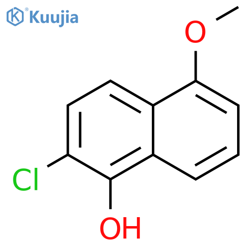 2-Chloro-5-methoxy-1-naphthalenol structure