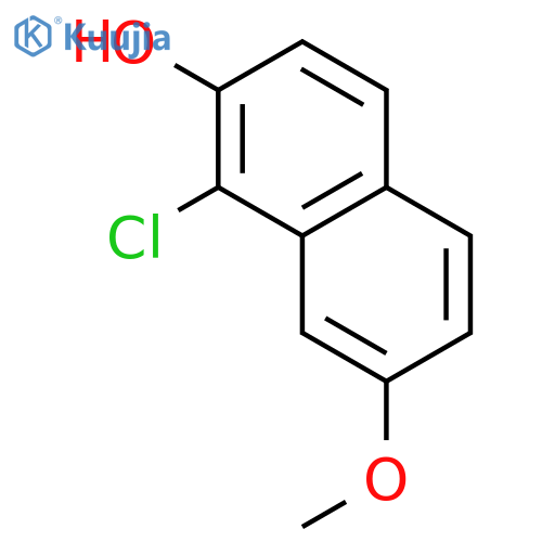 2-NAPHTHALENOL, 1-CHLORO-7-METHOXY- structure
