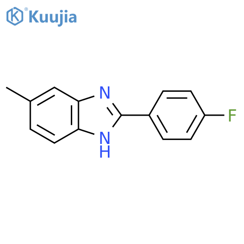 2-(4-FLUOROPHENYL)-5-METHYL-1H-BENZO[D]IMIDAZOLE structure