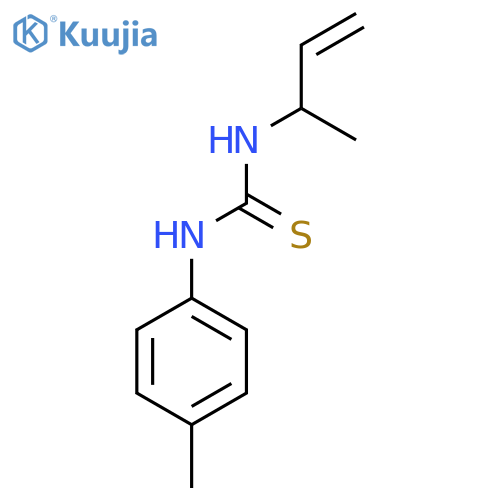 3-(but-3-en-2-yl)-1-(4-methylphenyl)thiourea structure