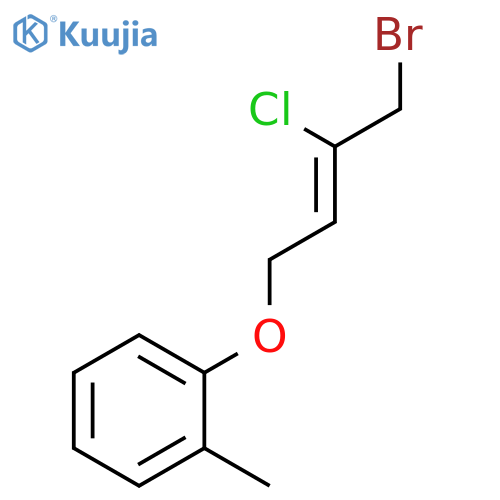 BENZENE, 1-[(4-BROMO-3-CHLORO-2-BUTENYL)OXY]-2-METHYL- structure