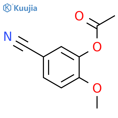 5-Cyano-2-methoxyphenyl acetate structure