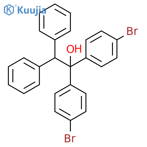 α,α-Bis(4-bromophenyl)-β-phenylbenzeneethanol structure