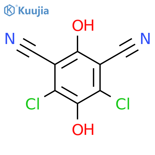 1,3-BENZENEDICARBONITRILE, 4,6-DICHLORO-2,5-DIHYDROXY- structure