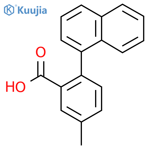 5-Methyl-2-(naphthalen-1-yl)benzoic acid structure