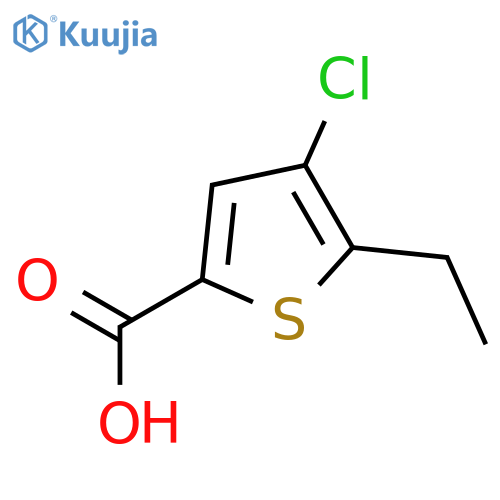 4-Chloro-5-ethylthiophene-2-carboxylic acid structure