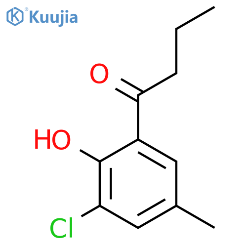 1-(3-Chloro-2-hydroxy-5-methylphenyl)butan-1-one structure
