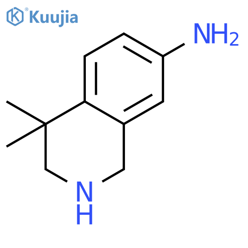 1,2,3,4-tetrahydro-4,4-dimethyl-7-Isoquinolinamine structure