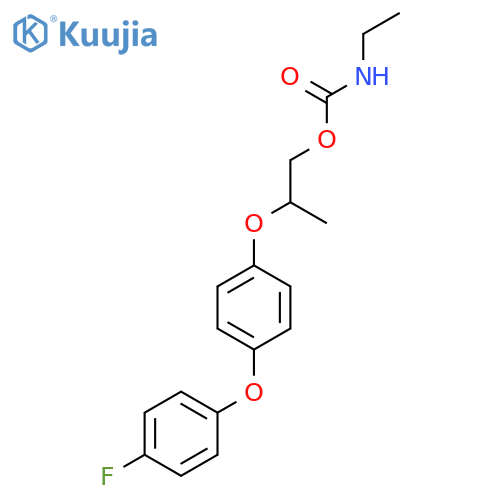 CARBAMIC ACID, ETHYL-, 2-[4-(4-FLUOROPHENOXY)PHENOXY]PROPYL ESTER structure