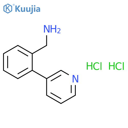 Benzenemethanamine,2-(3-pyridinyl)-, hydrochloride (1:2) structure