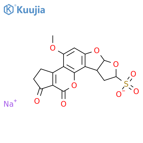 Cyclopenta[c]furo[3',2':4,5]furo[2,3-h][1]benzopyran-8-sulfonicacid, 1,2,3,6a,8,9,9a,11-octahydro-4-methoxy-1,11-dioxo-, sodium salt (1:1) structure