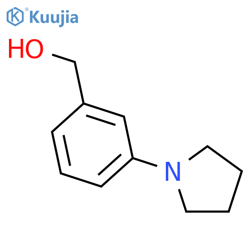 (3-Pyrrolidin-1-ylphenyl)methanol structure