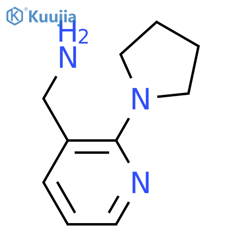 1-[2-(pyrrolidin-1-yl)pyridin-3-yl]methanamine structure