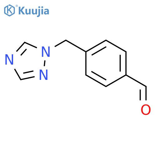 4-(1H-1,2,4-triazol-1-ylmethyl)benzaldehyde structure