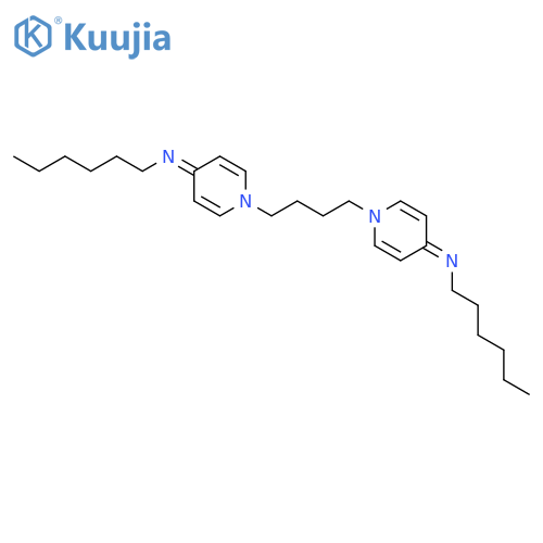 1-Hexanamine, N,N'-(1,4-butanediyldi-1(4H)-pyridinyl-4-ylidene)bis- structure