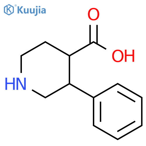 3-phenylpiperidine-4-carboxylic acid structure