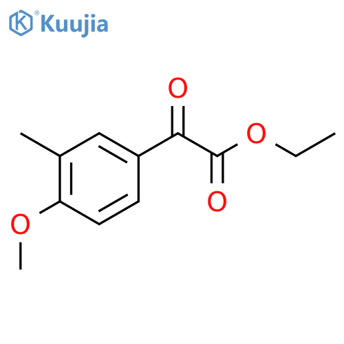Ethyl 2-(4-methoxy-3-methylphenyl)-2-oxoacetate structure