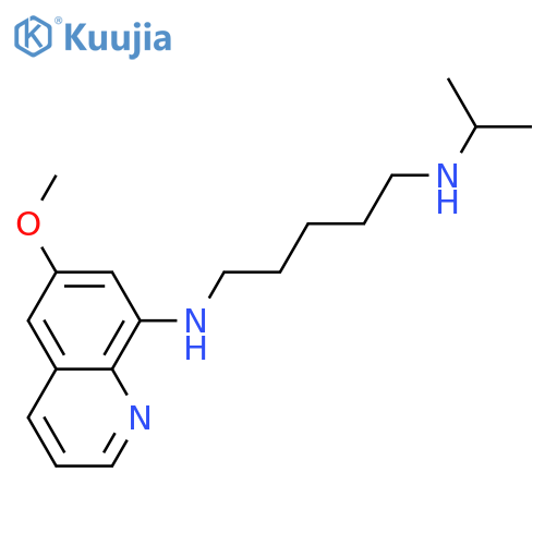 1,5-Pentanediamine,N1-(6-methoxy-8-quinolinyl)-N5-(1-methylethyl)- structure
