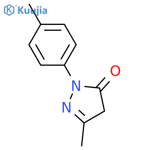 2,4-Dihydro-5-methyl-2-(4-methylphenyl)-3H-Pyrazol-3-one structure