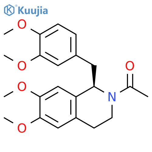 1-[(1R)-1-[(3,4-Dimethoxyphenyl)methyl]-3,4-dihydro-6,7-dimethoxy-2(1H)-isoquinolinyl]ethanone structure