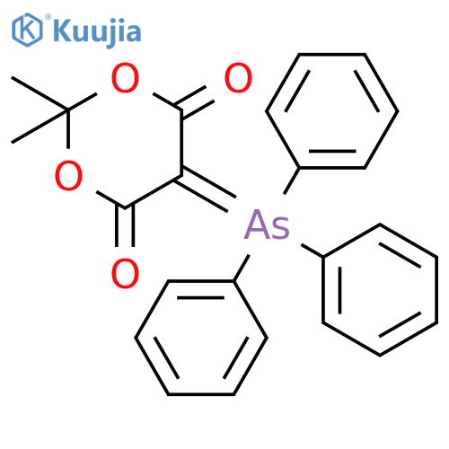 1,3-DIOXANE-4,6-DIONE, 2,2-DIMETHYL-5-(TRIPHENYLARSORANYLIDENE)- structure
