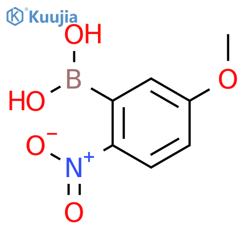 5-Methoxy-2-nitrophenylboronic acid structure