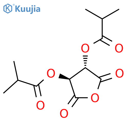 (3S,4S)-2,5-Dioxo-3,4-diisobutyroyloxy-3,4-dihydrofuran structure