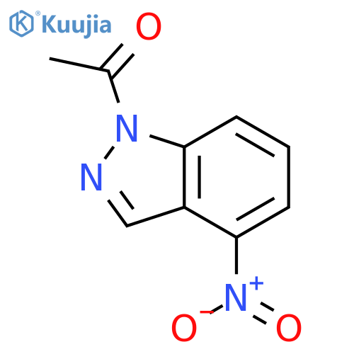 1-(4-nitro-1H-indazol-1-yl)ethan-1-one structure