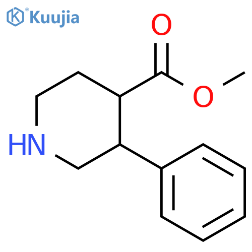 methyl 3-phenylpiperidine-4-carboxylate structure