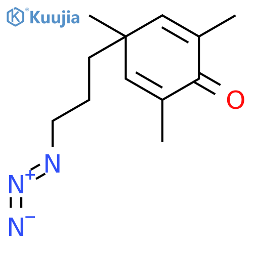 4-(3-Azidopropyl)-2,4,6-trimethylcyclohexa-2,5-dien-1-one structure