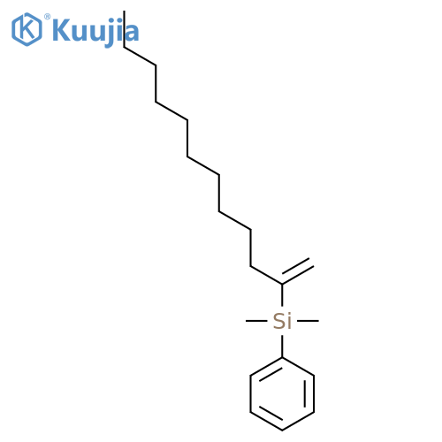 SILANE, DIMETHYL(1-METHYLENEUNDECYL)PHENYL- structure