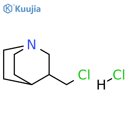 3-(chloromethyl)quinuclidine;hydrochloride structure