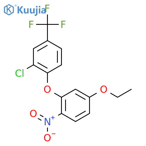 2-Chloro-1-(5-ethoxy-2-nitrophenoxy)-4-(trifluoromethyl)benzene structure