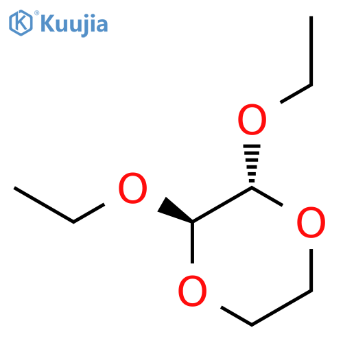 1,4-Dioxane, 2,3-diethoxy-, (2R,3R)-rel- structure