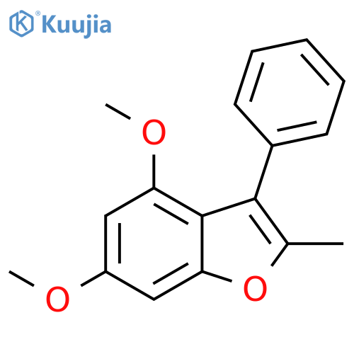 Benzofuran, 4,6-dimethoxy-2-methyl-3-phenyl- structure
