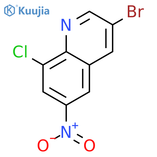 3-Bromo-8-chloro-6-nitroquinoline structure