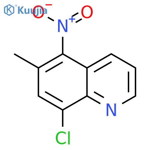 QUINOLINE, 8-CHLORO-6-METHYL-5-NITRO- structure