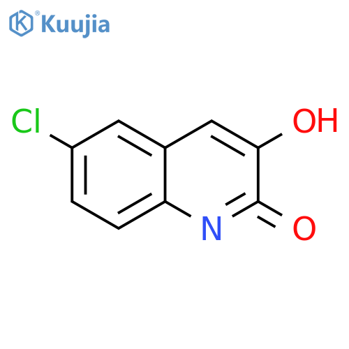 6-chloro-3-hydroxy-1H-quinolin-2-one structure