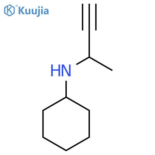N-(1-Methylprop-2-yn-1-yl)cyclohexanamine structure