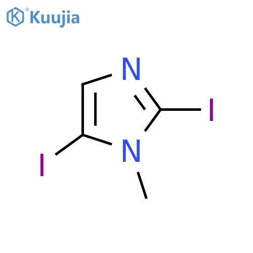 2,5-diiodo-1-methyl-1H-imidazole structure