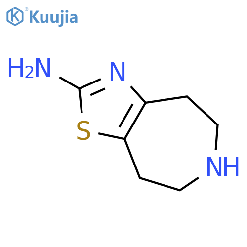 2-Amino-4,5,6,7,8-pentahydrothiazolo5,4-dazepine structure